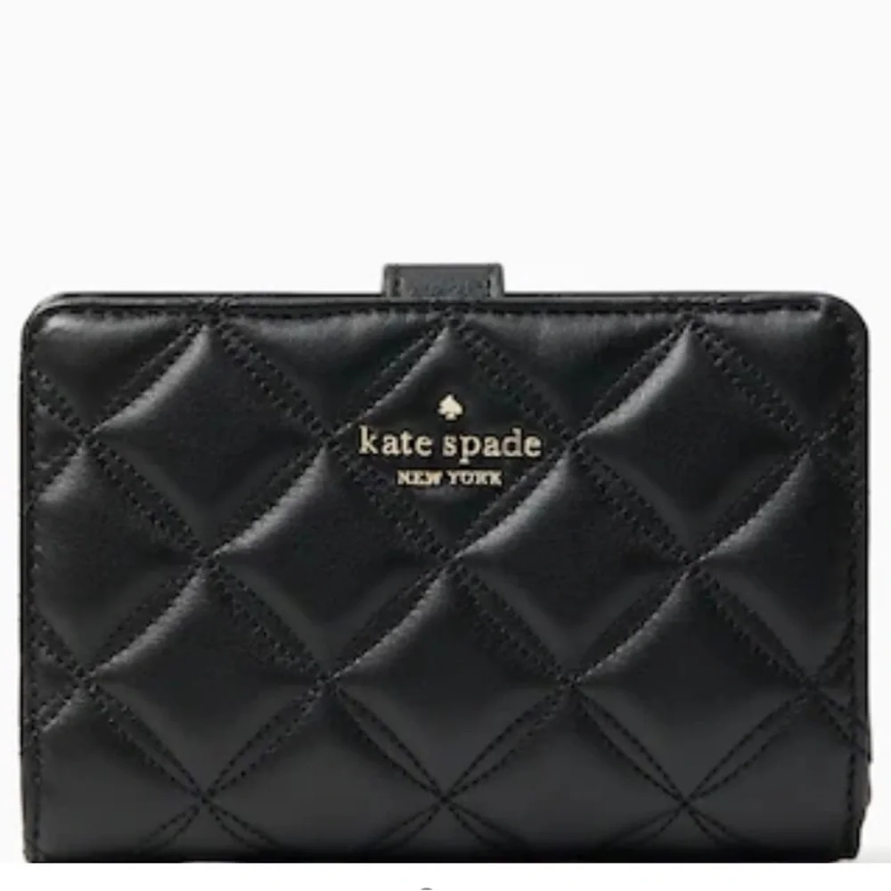 Kate Spade Natalia Medium Compact Bifold Wallet Black